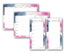 Load image into Gallery viewer, Magnetic Organisers Set of 4 ~ Watercolour - Chipchase Creative Studio
