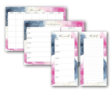 Load image into Gallery viewer, Magnetic Organisers Set of 4 ~ Watercolour - Chipchase Creative Studio