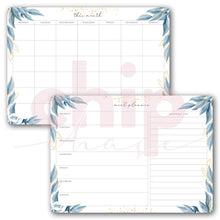 Load image into Gallery viewer, Magnetic Organisers Set of 5 ~ Aqua Leaves