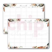 Load image into Gallery viewer, Magnetic Monthly Calendars ~ Set of 2 ~ Leaves and Feathers