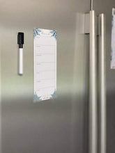 Load image into Gallery viewer, Magnetic Weekly Planner ~ Aqua Leaves - Chipchase Creative Studio