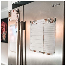 Load image into Gallery viewer, Magnetic Meal Planner ~ Leaves & Feathers - Chipchase Creative Studio