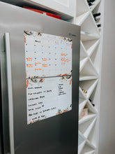 Load image into Gallery viewer, SET OF 3 ~ Magnetic Monthly Calendar, Meal Planner & A4 Desk Pad/Notepad- ~ Leaves & Feathers