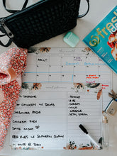 Load image into Gallery viewer, Magnetic Monthly Calendar & Meal Planner~ Set of 2 ~ Leaves & Feathers