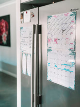 Load image into Gallery viewer, Magnetic Organisers Set of 5 ~ Aqua Leaves