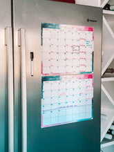 Load image into Gallery viewer, Magnetic Monthly Calendars ~ Set of 2 ~ Watercolour