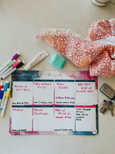 Load image into Gallery viewer, Magnetic Weekly Planner ~ Watercolour