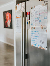 Load image into Gallery viewer, Magnetic Monthly Calendar & Meal Planner~ Set of 2 ~ Leaves & Feathers