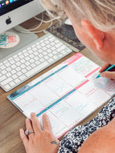 Load image into Gallery viewer, SET OF 3 ~ Magnetic Monthly Calendar, Meal Planner & A4 Desk Pad/Notepad- Watercolour