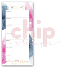 Load image into Gallery viewer, Magnetic Organisers ~ Twin Pack ~ Watercolour  ~ Magnetic Weekly Planner & List