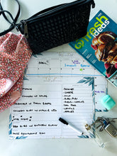 Load image into Gallery viewer, Magnetic Monthly Calendars ~ Set of 2 ~ Aqua Leaves