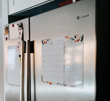 Load image into Gallery viewer, Magnetic Meal Planner ~ Leaves & Feathers - Chipchase Creative Studio