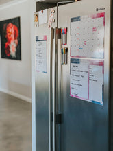 Load image into Gallery viewer, Magnetic Organisers ~ Set of 3 ~ Magnetic Monthly Calendar, Meal Planner & Chore Chart ~ Watercolour