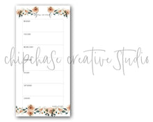 Load image into Gallery viewer, Magnetic Weekly Planner ~ Leaves &amp; Feathers - Chipchase Creative Studio
