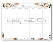 Load image into Gallery viewer, Magnetic Calendar Planner ~ Leaves &amp; Feathers - Chipchase Creative Studio
