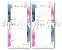 Load image into Gallery viewer, Magnetic Organisers ~ Set of 3 ~ Watercolour ~ Magnetic Monthly Calendar &amp; Lists Set - Chipchase Creative Studio
