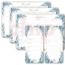 Load image into Gallery viewer, Magnetic Organisers Set of 5 ~ Aqua Leaves

