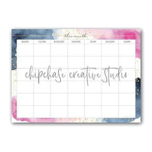 Load image into Gallery viewer, Magnetic Calendar Planner ~ Watercolour - Chipchase Creative Studio
