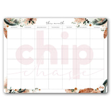 Load image into Gallery viewer, Magnetic Organisers ~ Set of 3 ~ Leaves &amp; Feathers ~ Magnetic Monthly Calendar &amp; Lists Set - Chipchase Creative Studio
